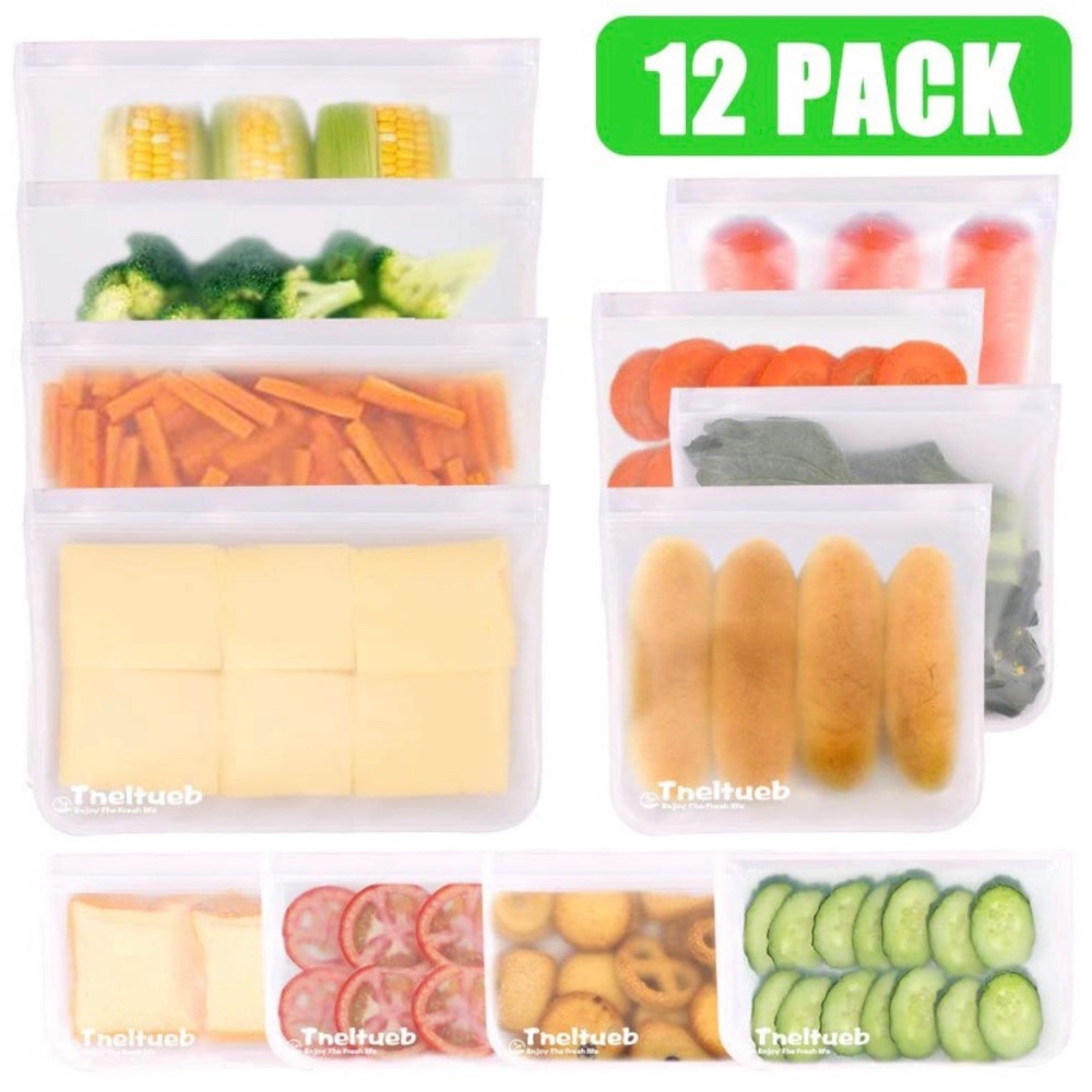 Reusable Storage Bags (12 Total)